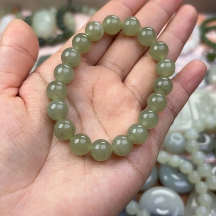 和田玉未镶嵌手链