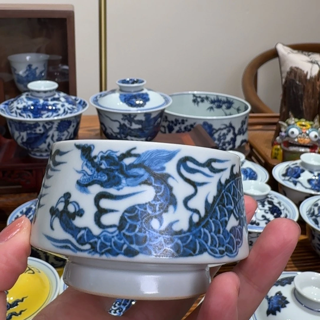 摆件景德镇雯华堂杯杯