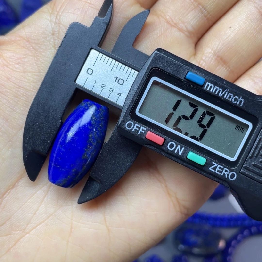 青金石未镶嵌12.9×25mm桶装配饰