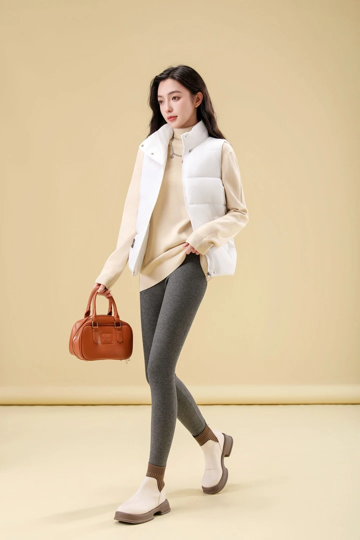 【西藏包邮】云感竖条打底裤