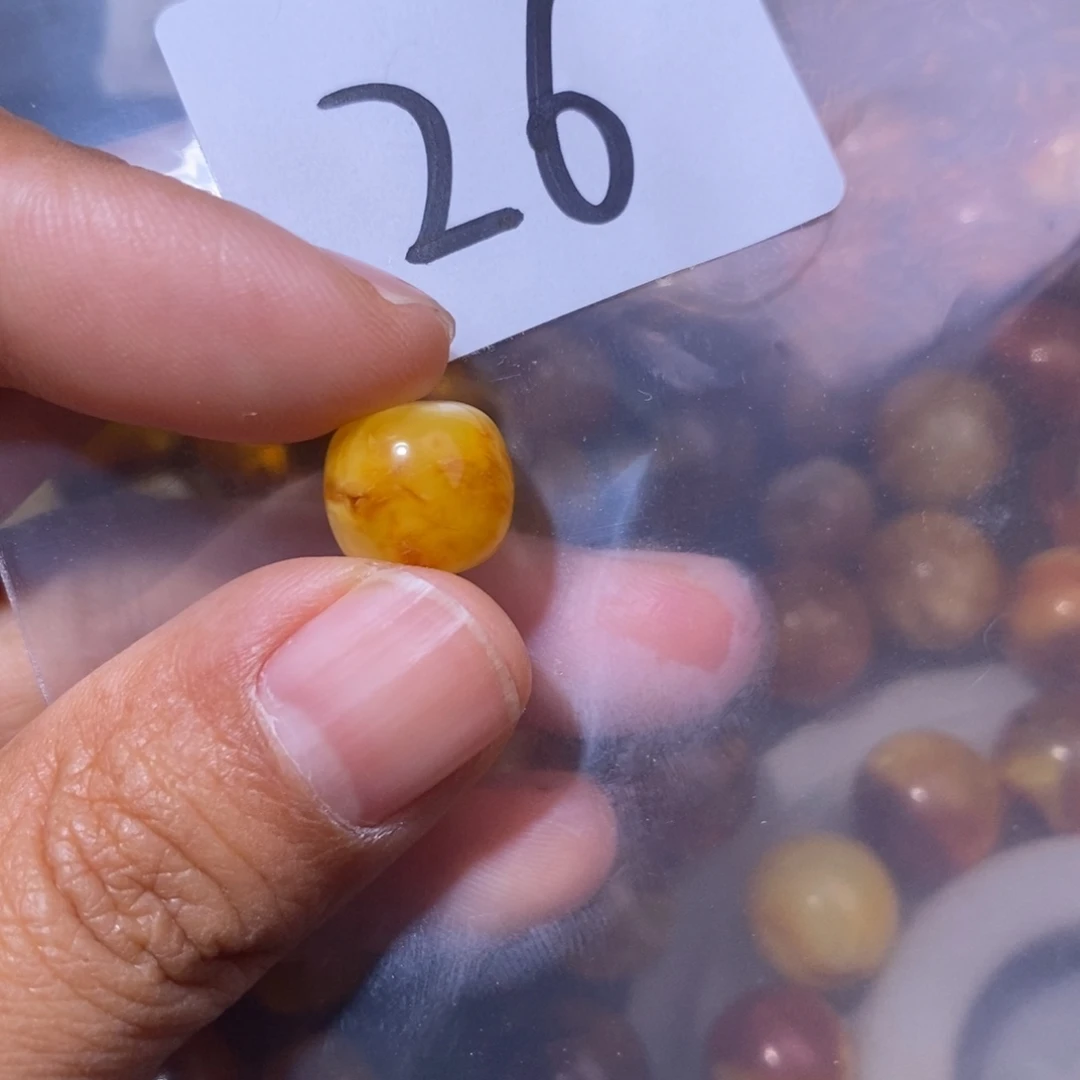 琥珀未镶嵌手链裸石