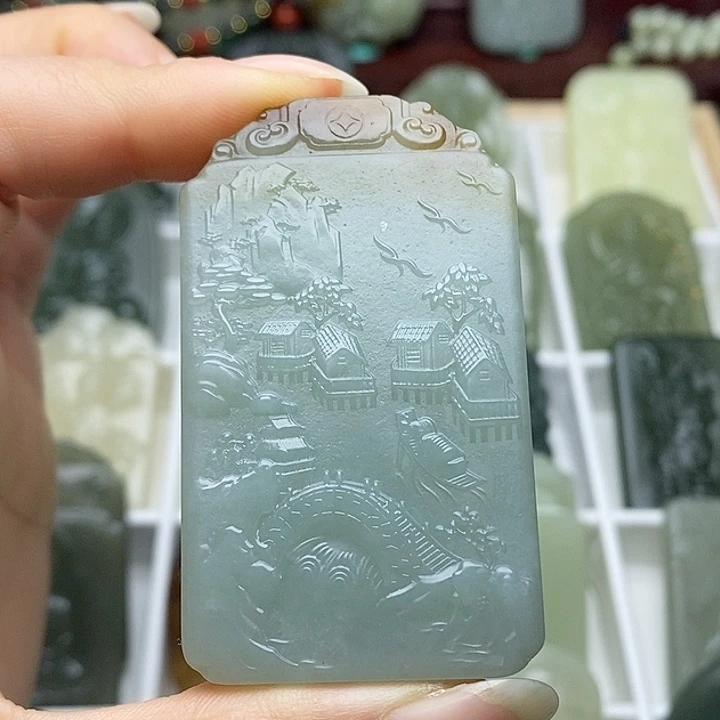 和田玉未镶嵌颈饰