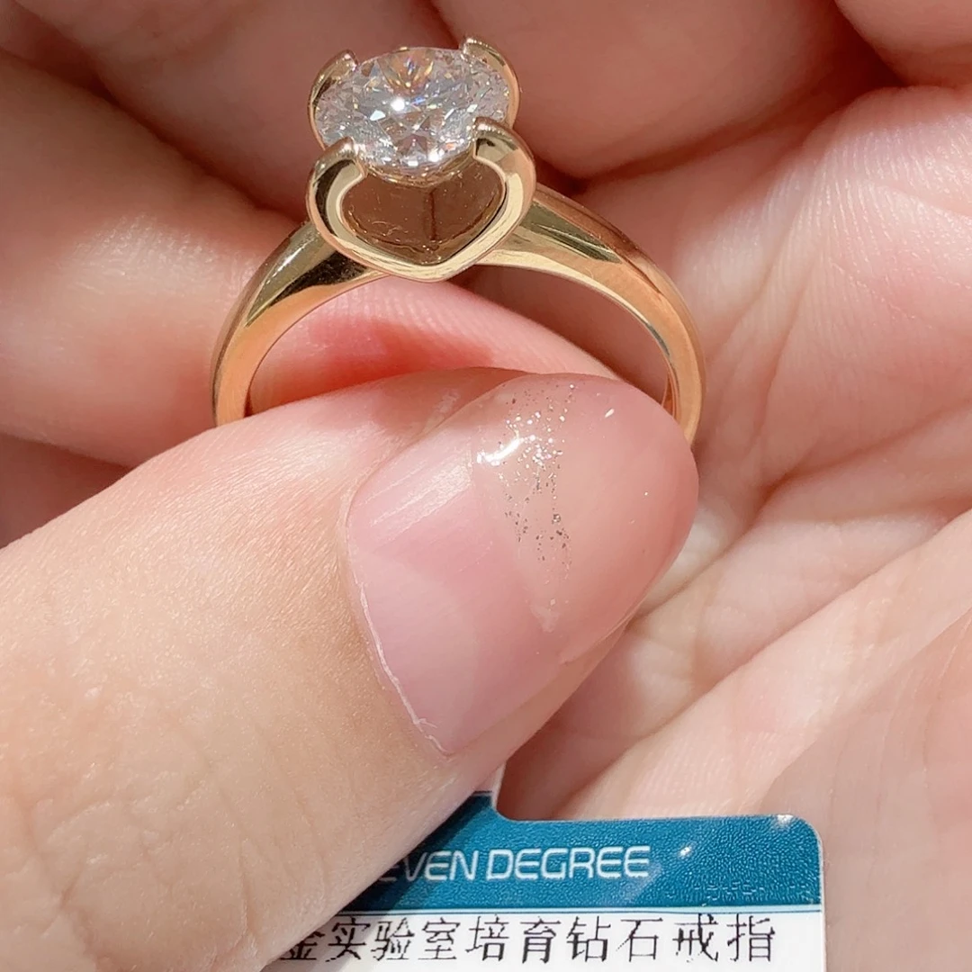 18K金镶嵌实验室培育钻石