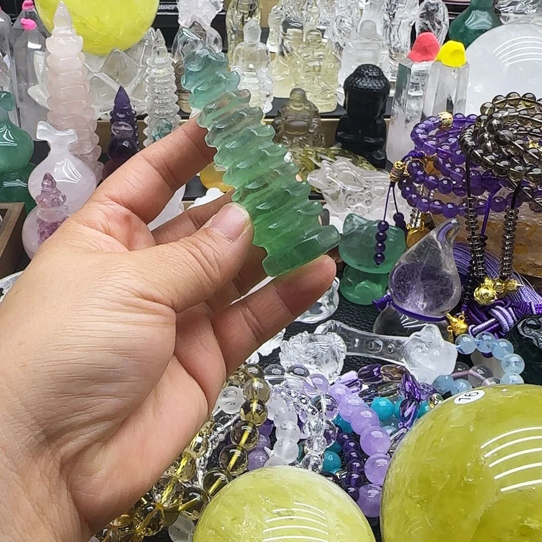 水晶车挂未镶嵌摆件