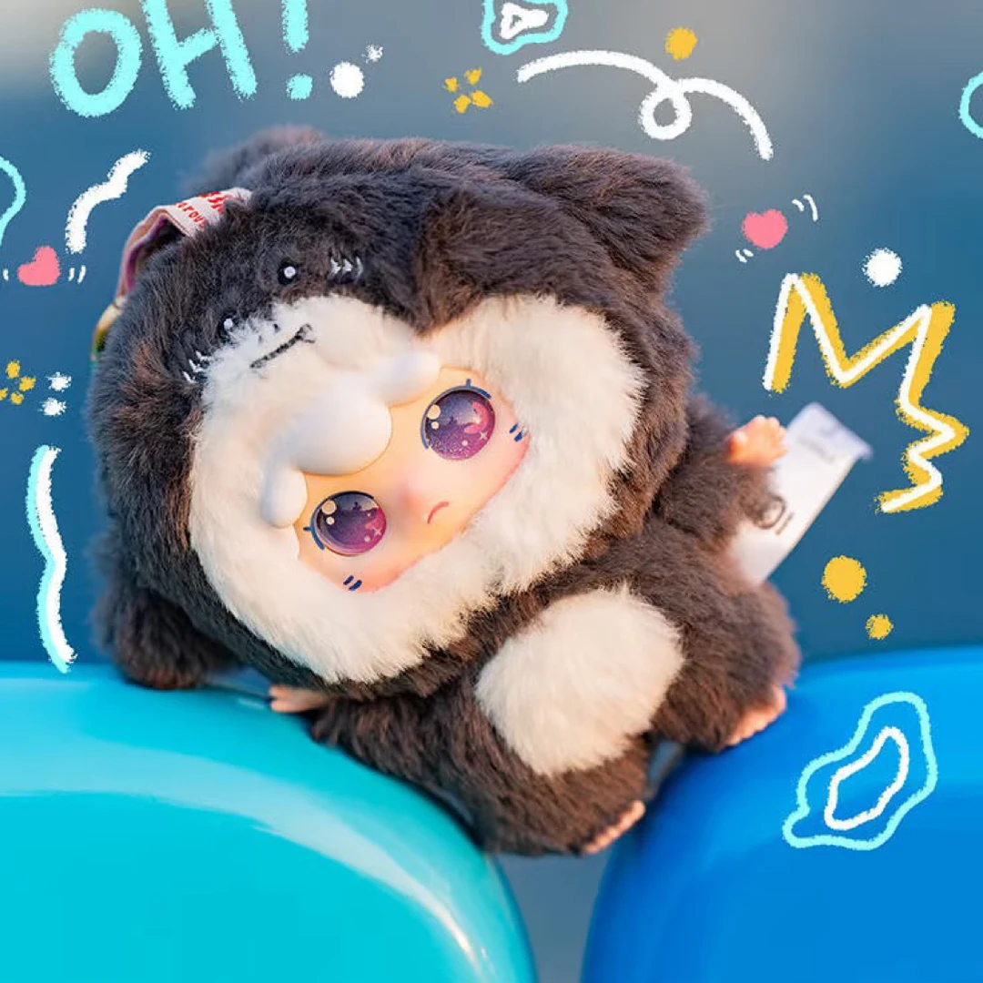 （平拆）正版娃三岁kimipapa毛绒盲盒可爱潮玩公仔