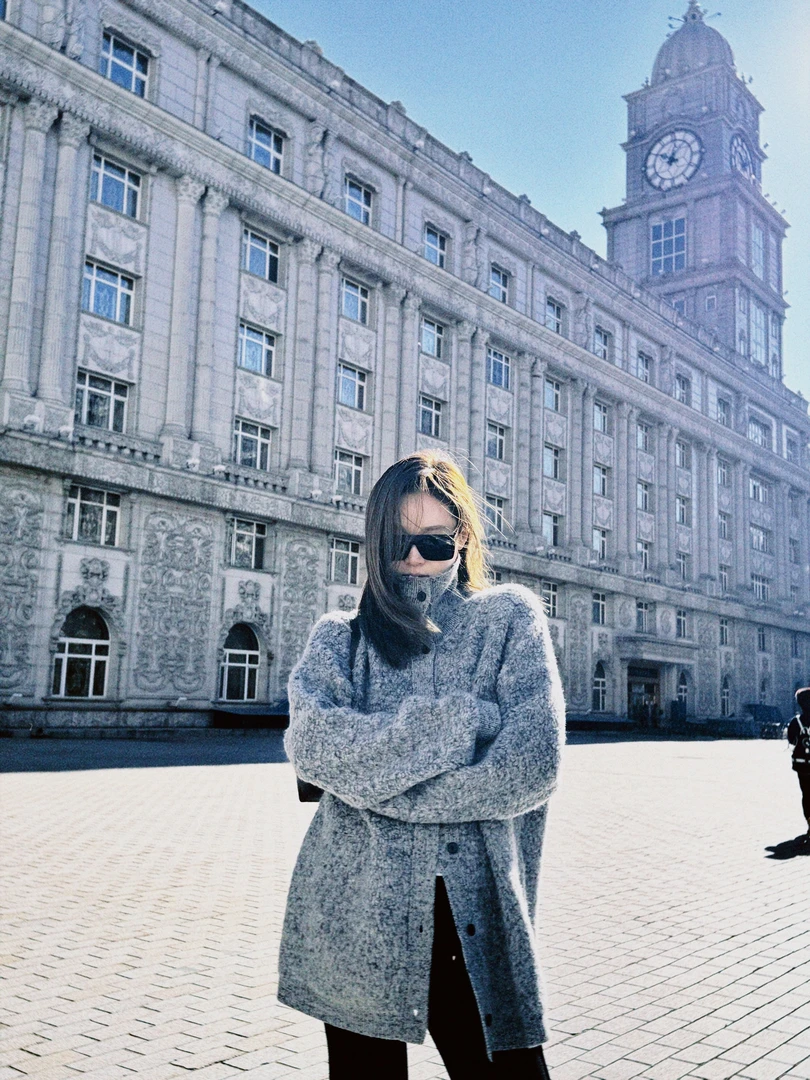 4 YYL 大理石灰毛衣外套100%绵羊毛 2025冬款上新winter HP101735