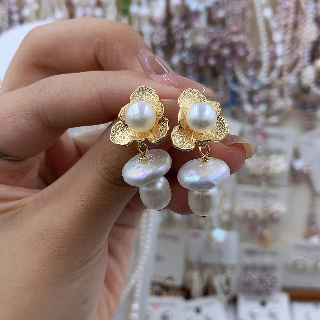 项圈银S925镶嵌淡水珍珠