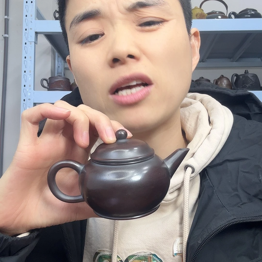 段泥茶壶民间手艺人全手工制作