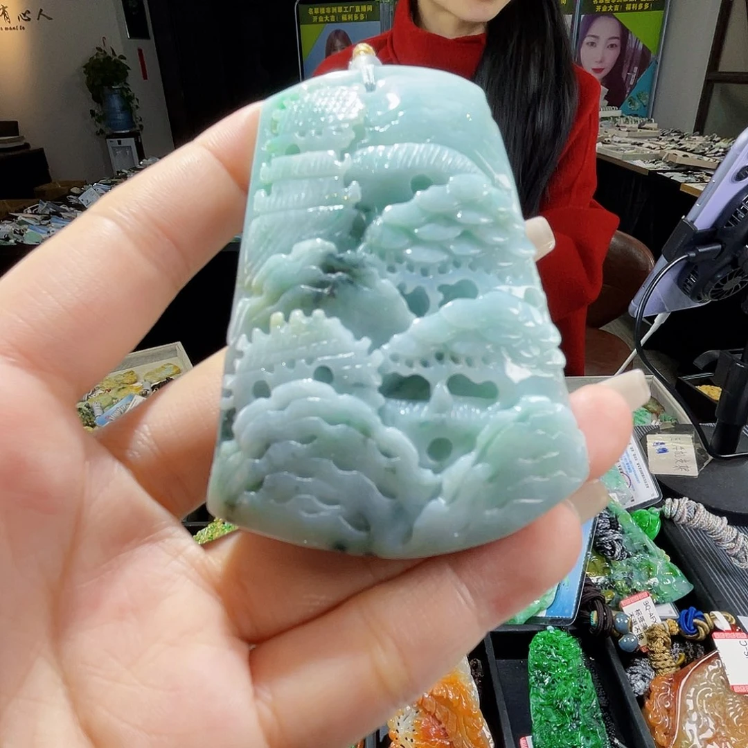 颈饰未镶嵌翡翠一