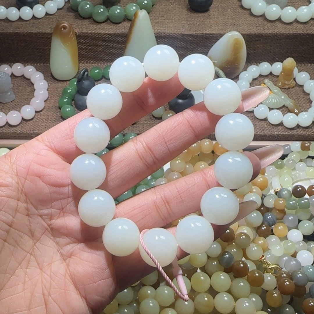 和田玉未镶嵌手链