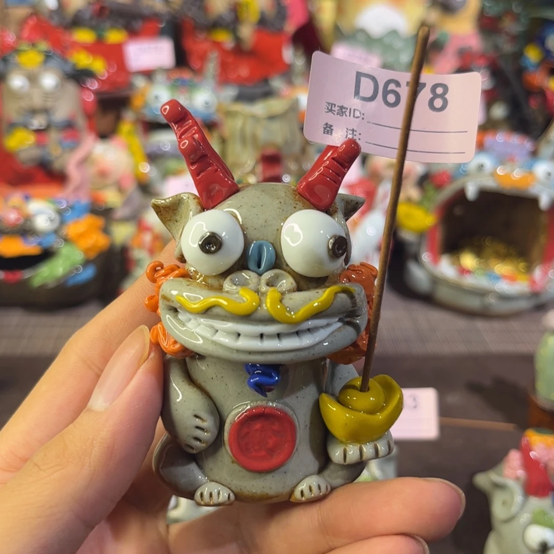 泥塑纯手工茶宠摆件