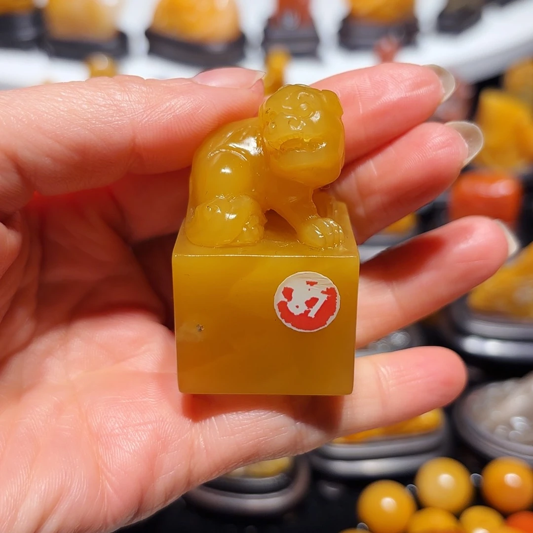 田黄石丽*鱼石雕石雕石雕