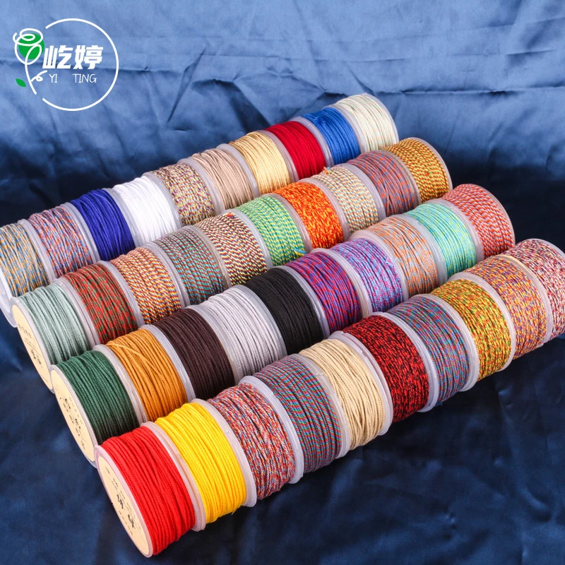 棉线手链材料绳藏式花色diy手搓棉线多色文玩手缝棉线编绳多股