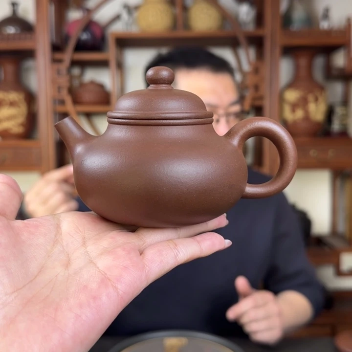 紫砂茶壶老紫泥 容天