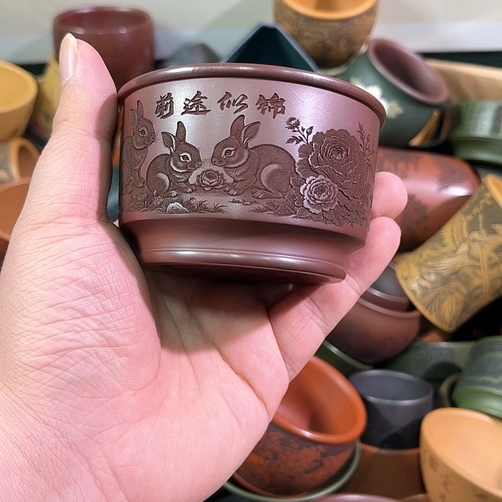 茶杯紫砂全手工紫砂主人杯