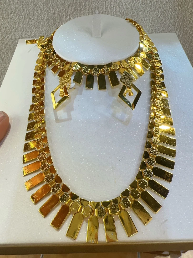 铜合金项链 Z铜合金TJ036 铜合金首饰 项链手链耳环三件套