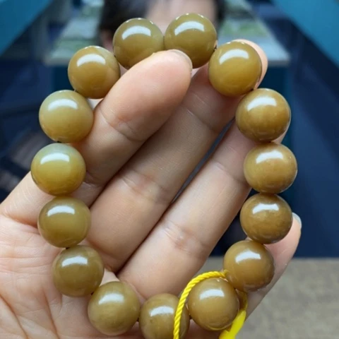 和田玉未镶嵌手链糖114