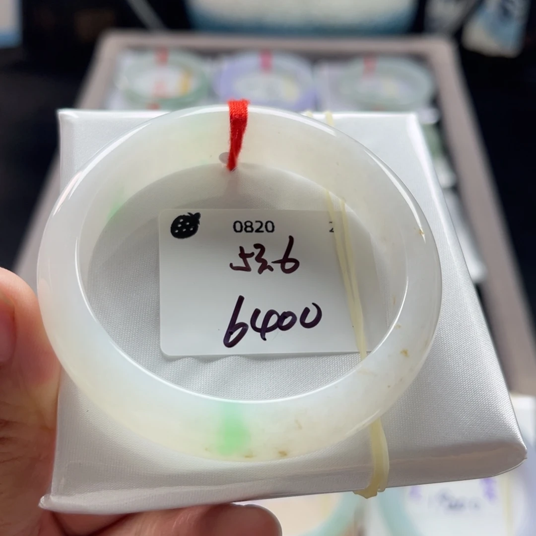 翡翠手镯未镶嵌53.6正圈