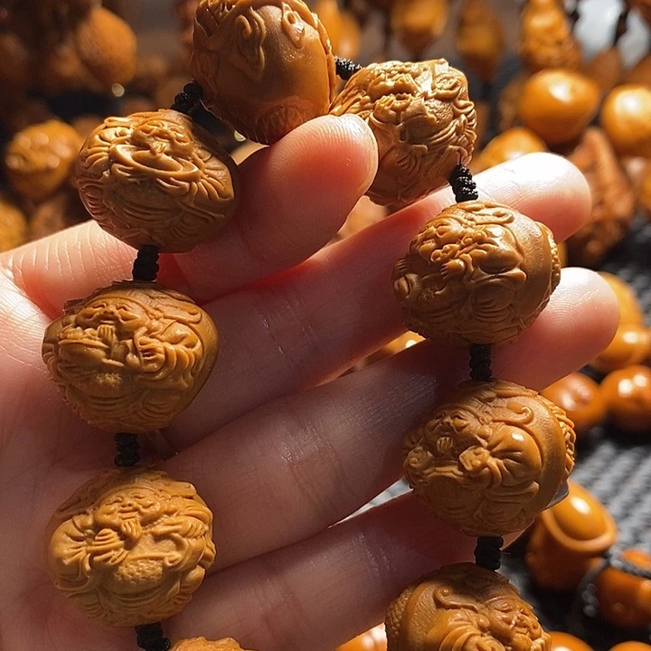 吊坠橄榄核胖***?龙财神