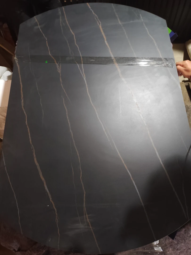 餐桌 橡木 岩板 130*130*75  有腿 瑕疵无售后