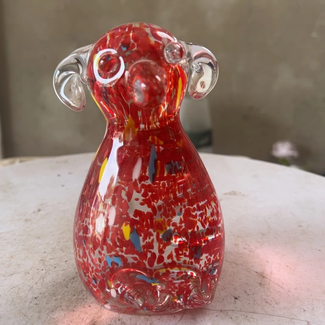 弘扬琉璃花器微瑕高度15