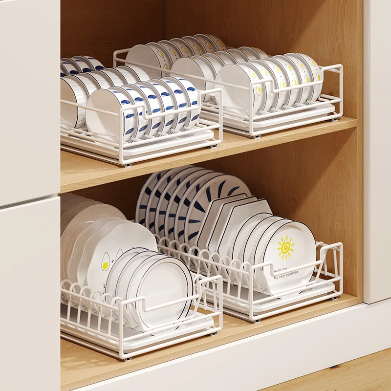 碗碟拉篮厨房橱柜内抽屉式下水槽拐角收纳碗盘调味调料抽拉置物架