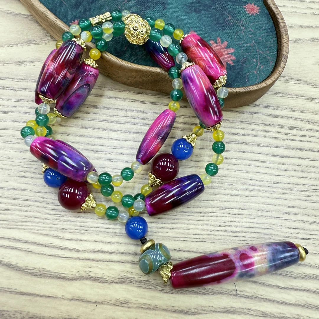 双花九荟禾项链丫00702（沙家传承）