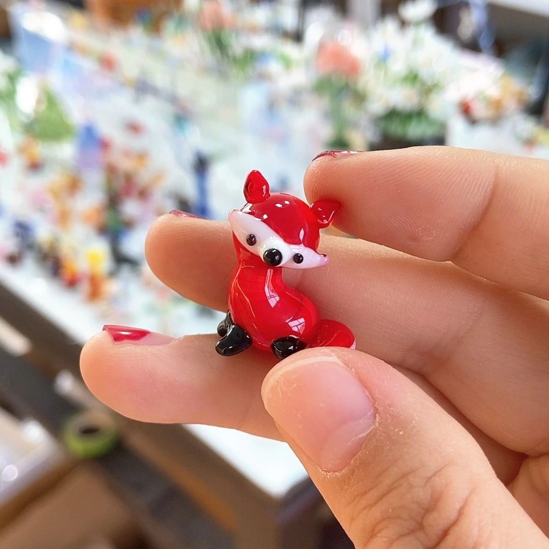 琉璃手工艺品狐狸