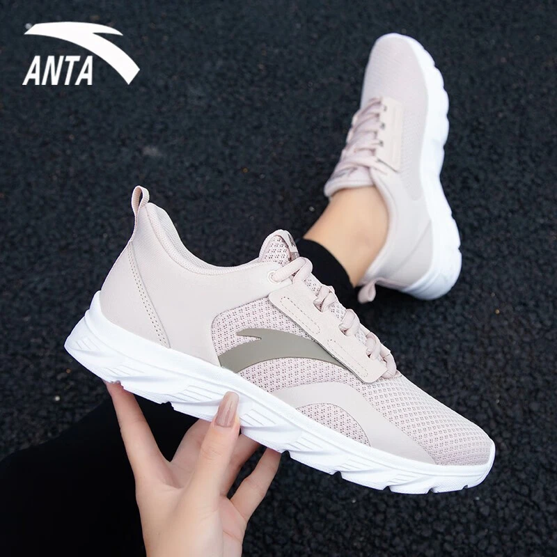 安踏女鞋休闲鞋跑步鞋子秋季新款妈妈透气网鞋软底旅游鞋运动鞋女