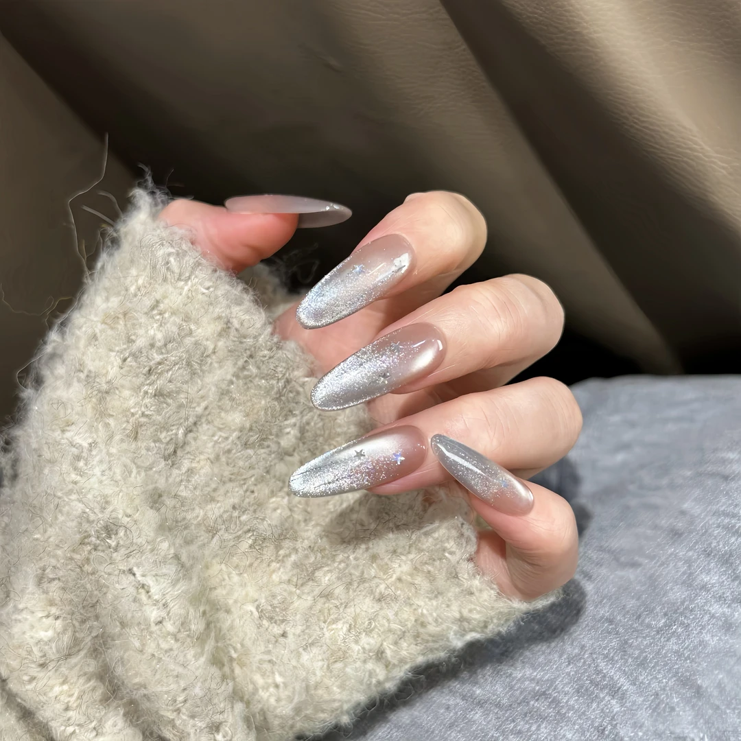 【流星】春夏款装饰显白不伤本甲纯手工穿戴甲