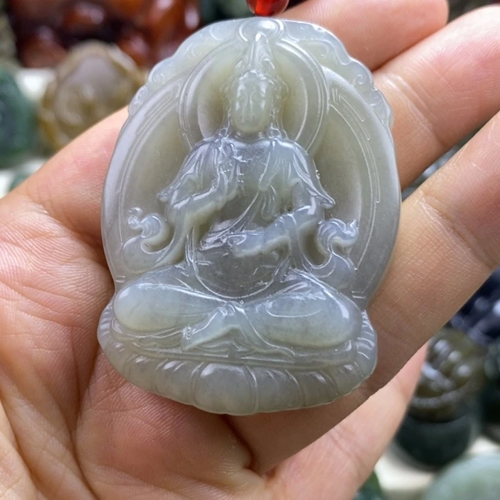 @***英和田玉未镶嵌颈饰