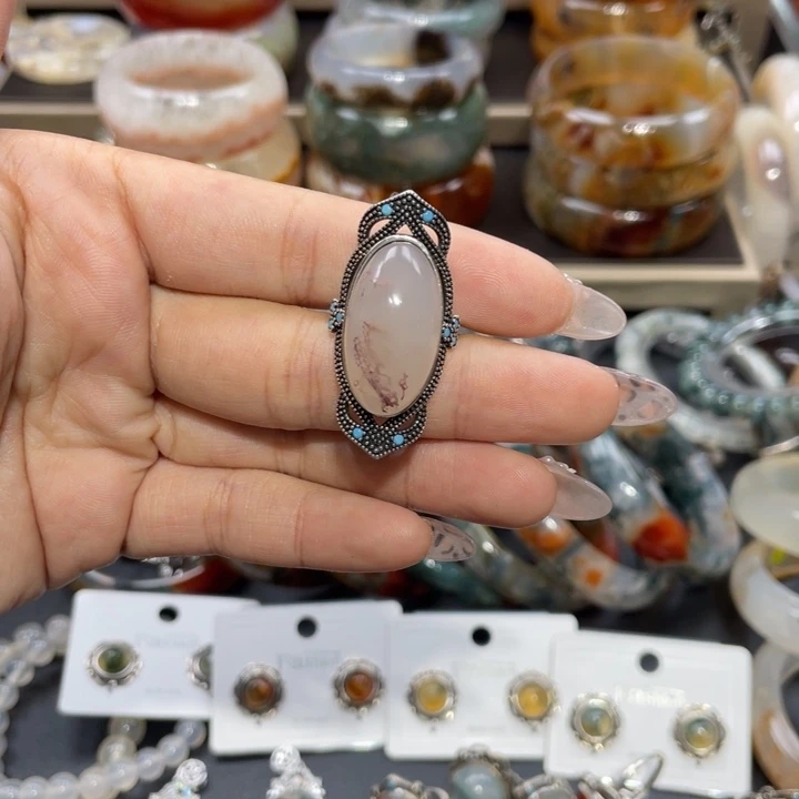 【闪购商品】未镶嵌戒指玛瑙/玉髓