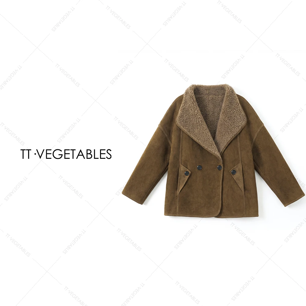 噢芬/小个子 【糯悠】100%羊毛秋冬重磅长款气质显瘦毛毛外套522783