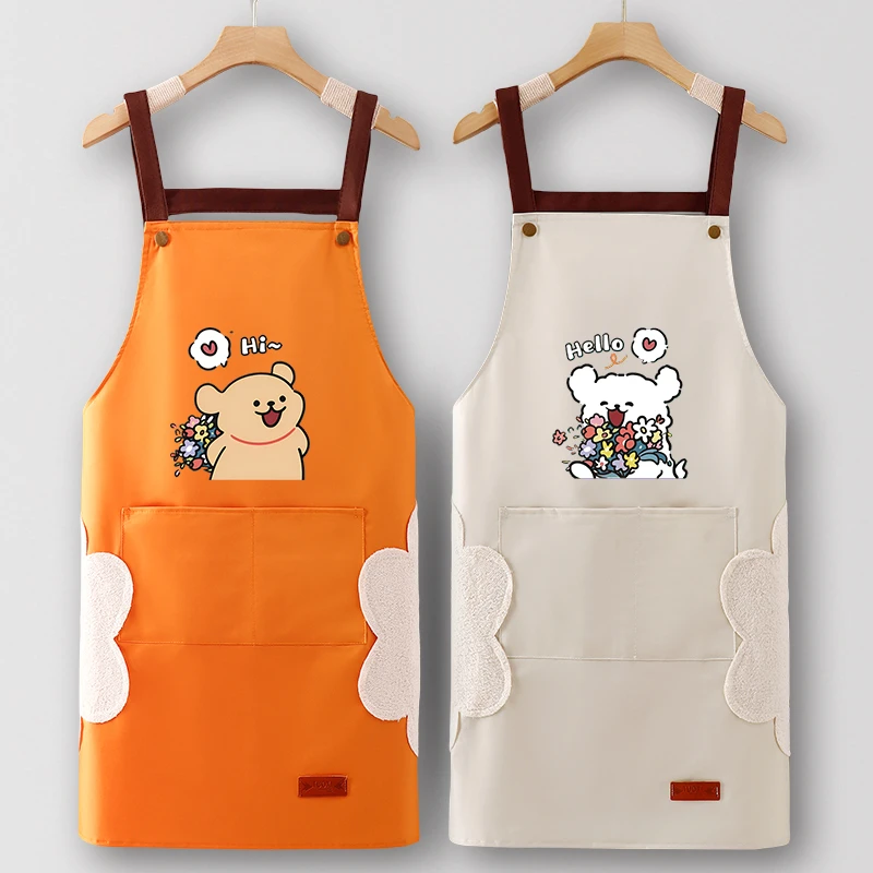 花艺师围裙厨房家用2025新款工作服美甲餐饮上班专用日式防油厨房