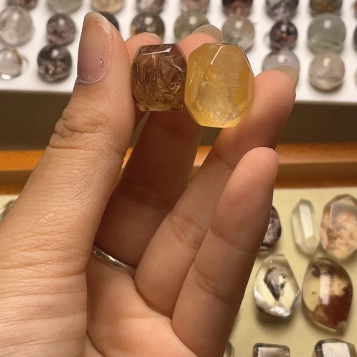 水晶手链银S800镀金镶嵌A***?