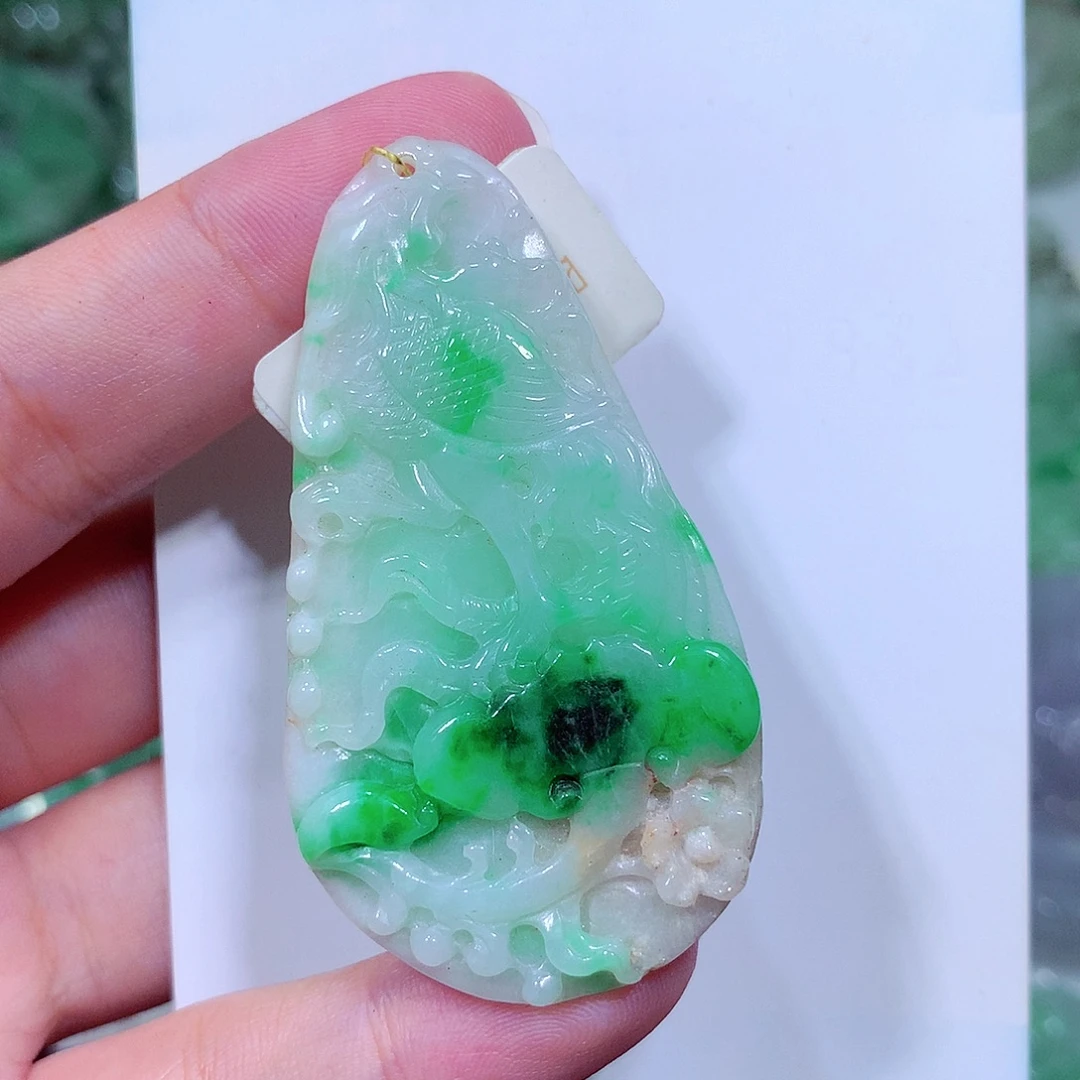 翡翠未镶嵌吊坠(不含链)