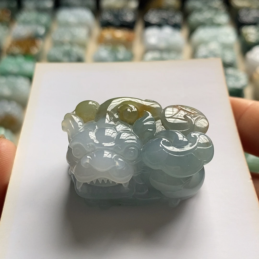 颈饰未镶嵌翡翠天然翡翠貔貅吊坠