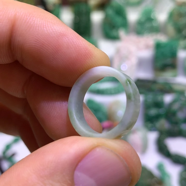 独山玉未镶嵌戒圈16.2内径