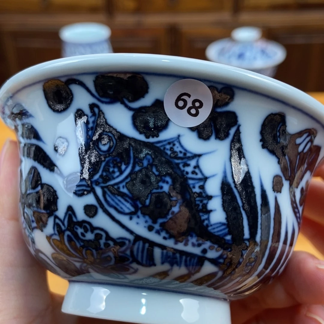 景德镇手绘现代茶具，非古董