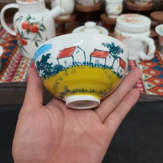 瓷片景德镇手工手绘高温瓷器