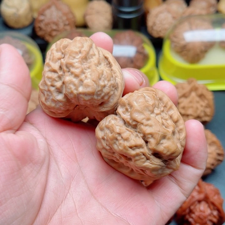 把件文玩核桃三角蛤蟆头43×44×38