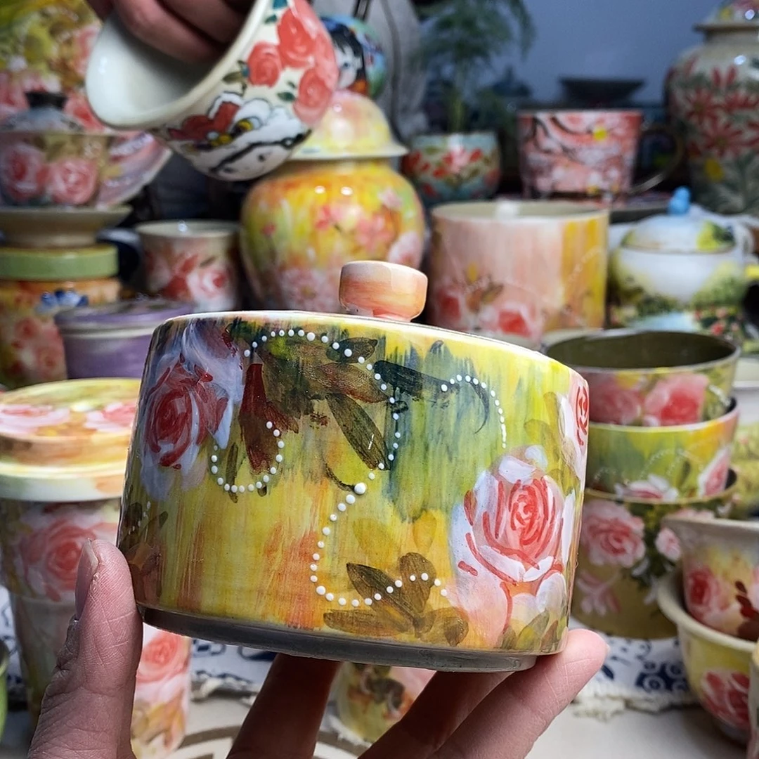 瓷片福利多多手绘陶瓷