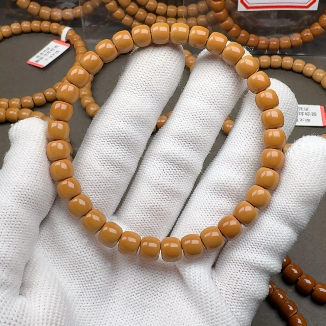 小***坡手串橄榄核精品 清水核尖单圈6.8mm