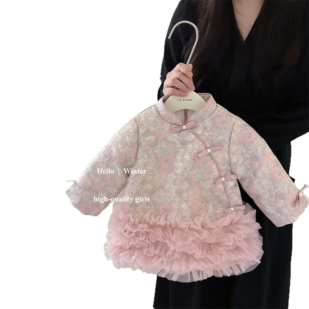 女童拜年服冬季新款周岁礼服洋气新中式服饰潮