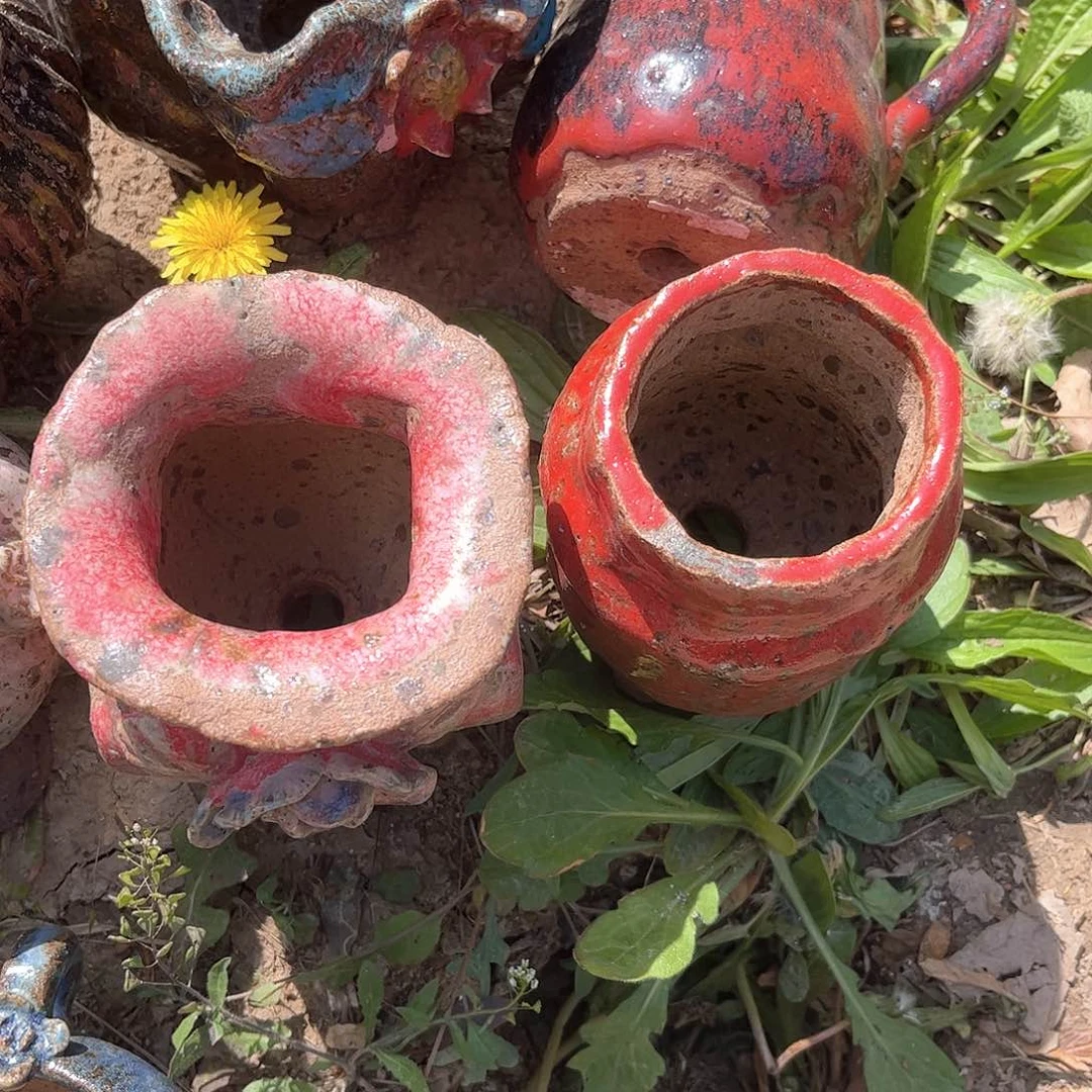 泥塑用****9古镇炻陶花盆