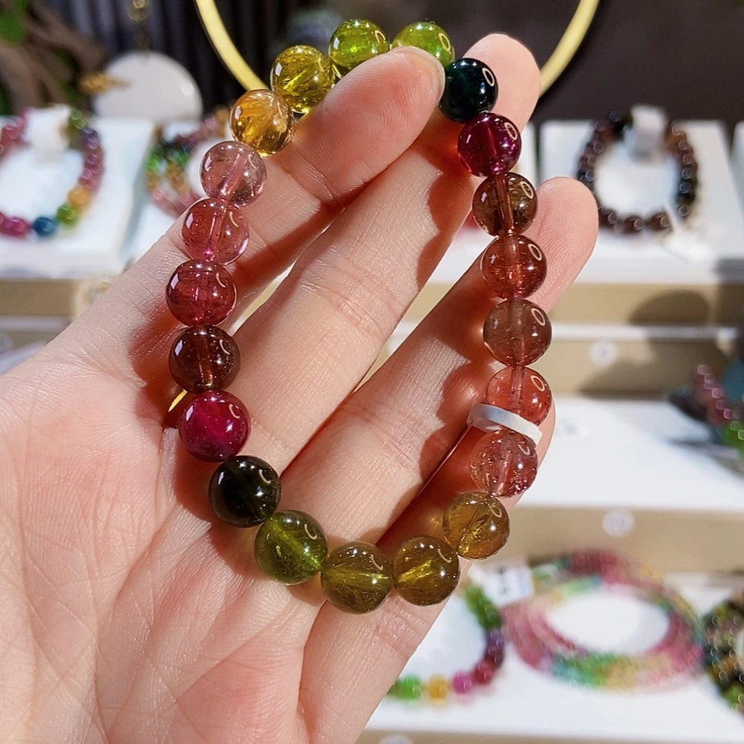 手串未镶嵌碧玺G2180素圈颜色微差