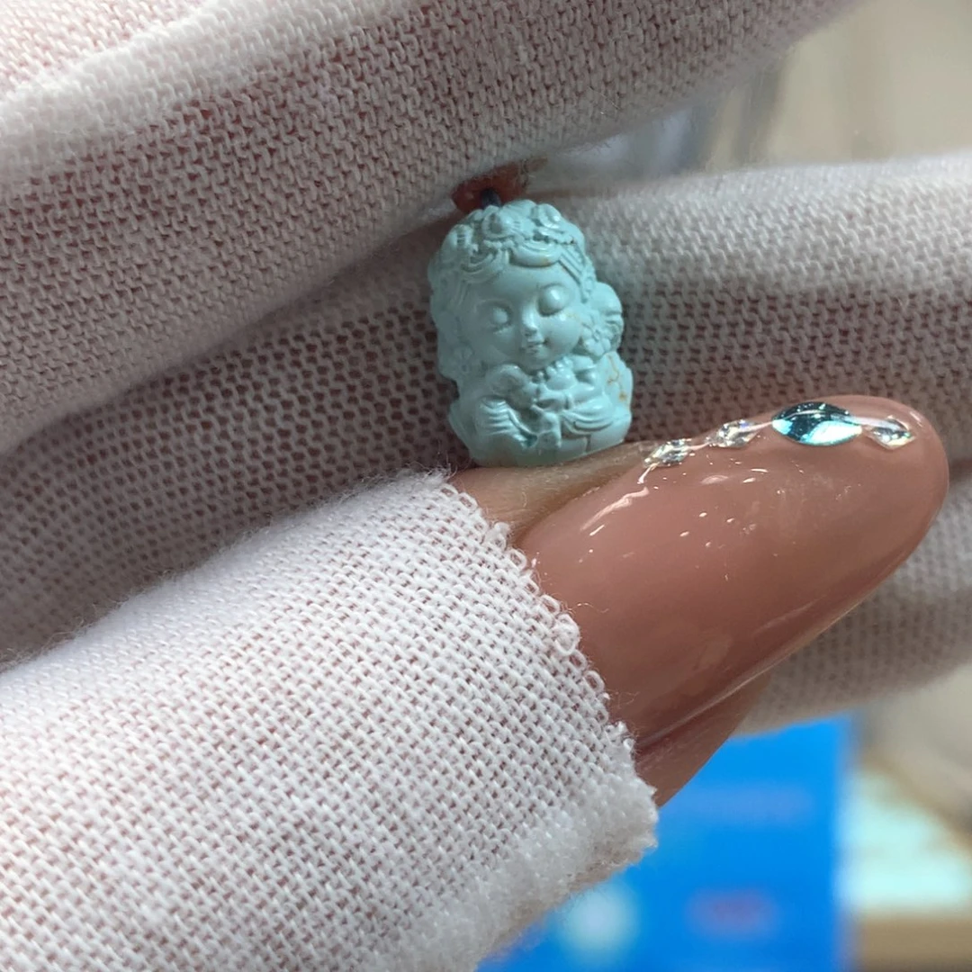 绿松石未镶嵌挂件