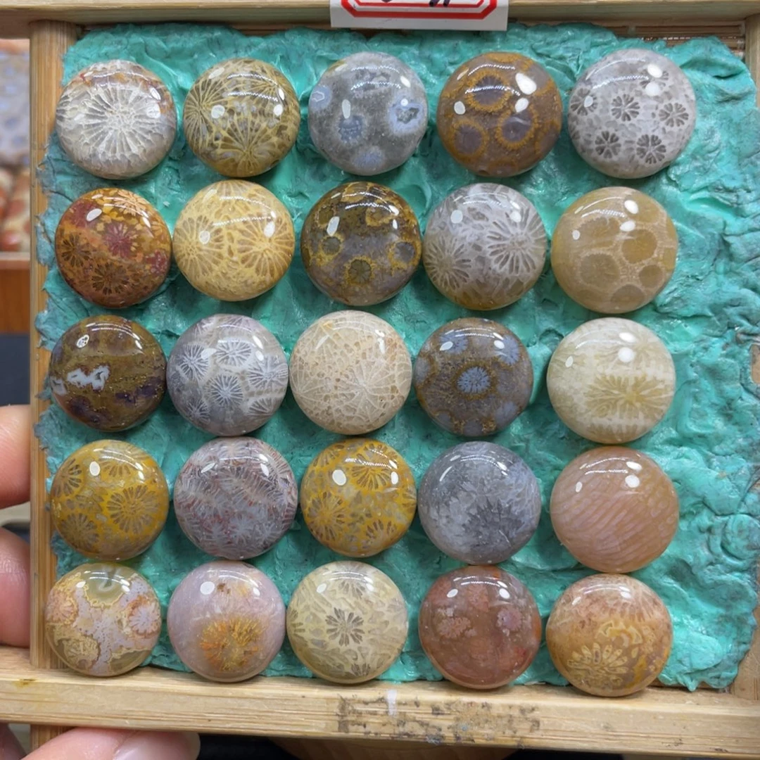 硅化玉未镶嵌颈饰圆饼20米1个