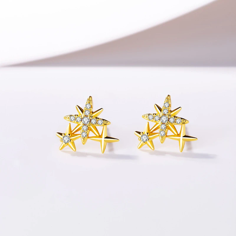 铜合金耳饰 【大理】星星耳钉女气质时尚精致