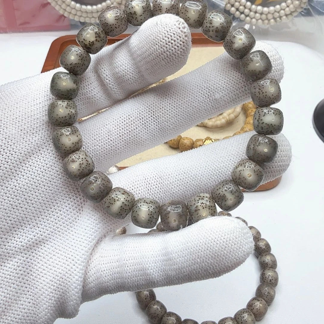 星月菩提吊坠5绿冰糖月留白针尖星10左右单圈